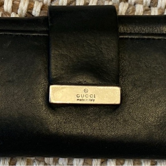 Gucci Vintage Black Leather Small Wallet / Key Case HOST PICK - Picture 2 of 11